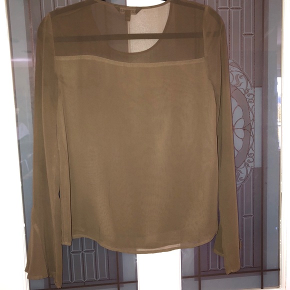 Express Sheer Ruffle Layer Top - Picture 3 of 5